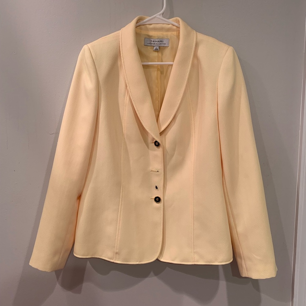 Yellow Tahari blazer